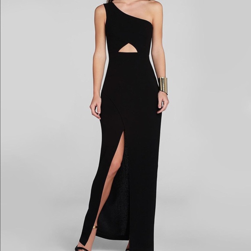 BCBG black Kauri gown sz 2 perfect condition